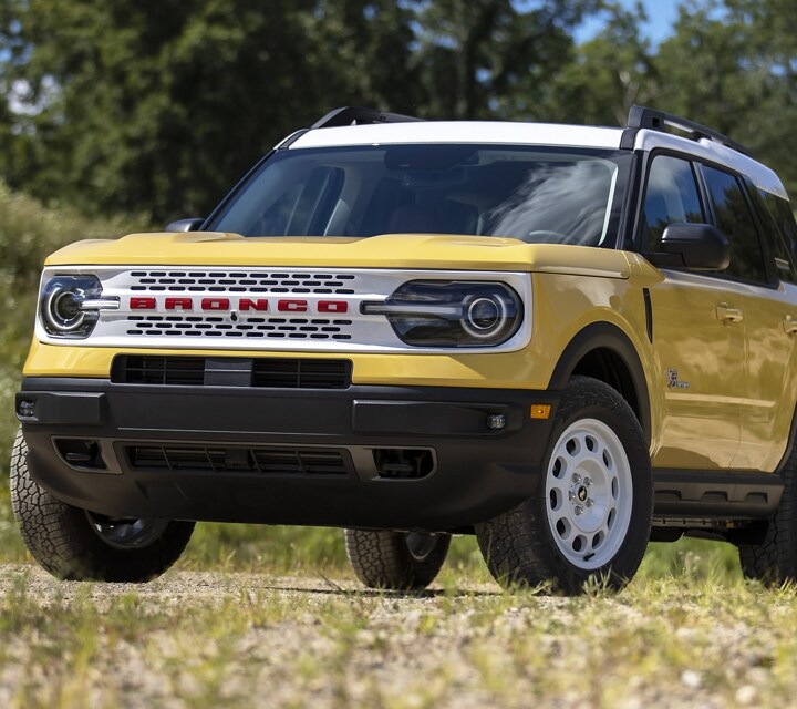 Close-up of the 2023 Bronco® Sport Heritage Limited in Yellowstone