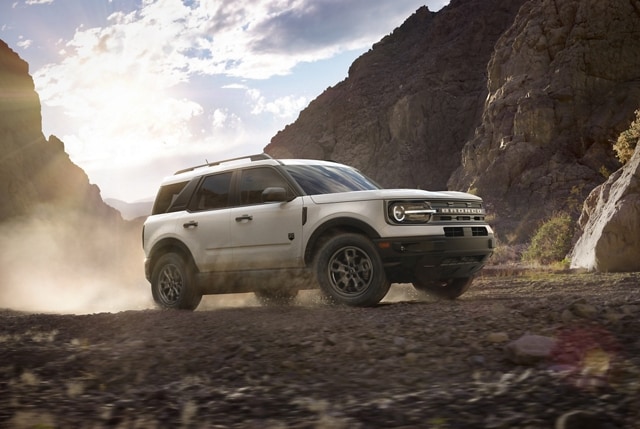 2023 Ford Bronco® Sport SUV being driven on dirt terrain