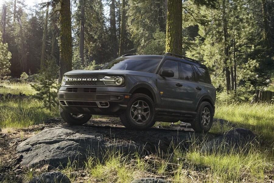 2023 Ford Bronco® Sport SUV parked on rocky terrain