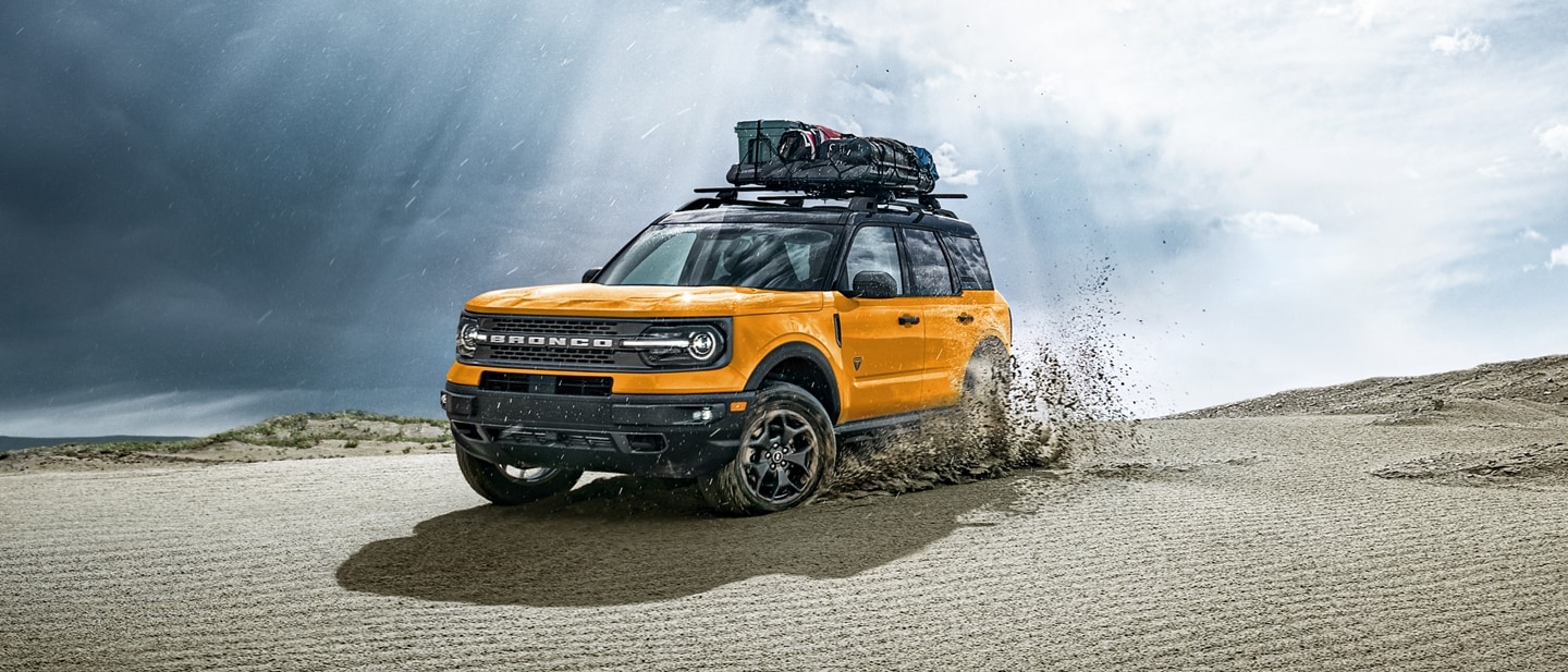 2023 Ford Bronco® Sport being driven on sandy terrain
