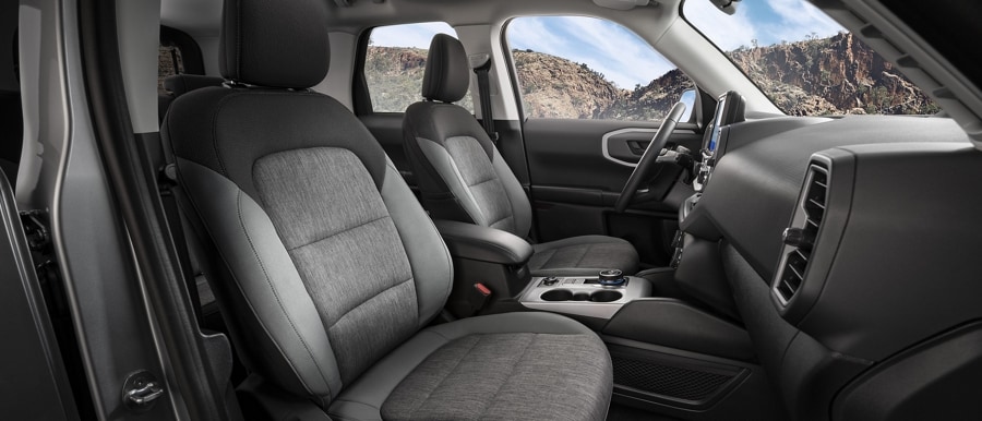 Close-up view of the interior of 2023 Ford Bronco® Sport