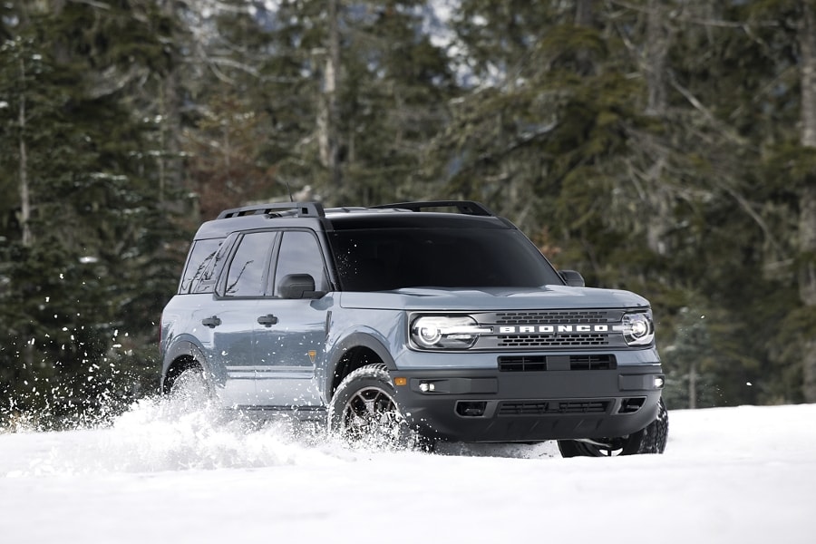 2023 Ford Bronco® Sport SUV being driven in the snow