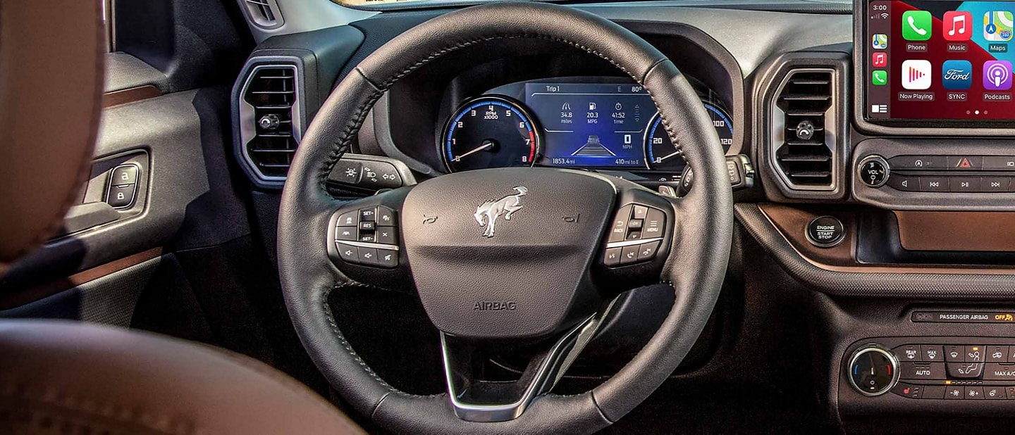 Interior shot of the 2023 Ford Bronco® Sport SUV