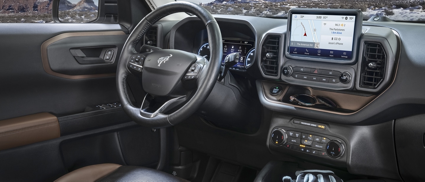 Interior shot of the 2023 Ford Bronco® Sport SUV