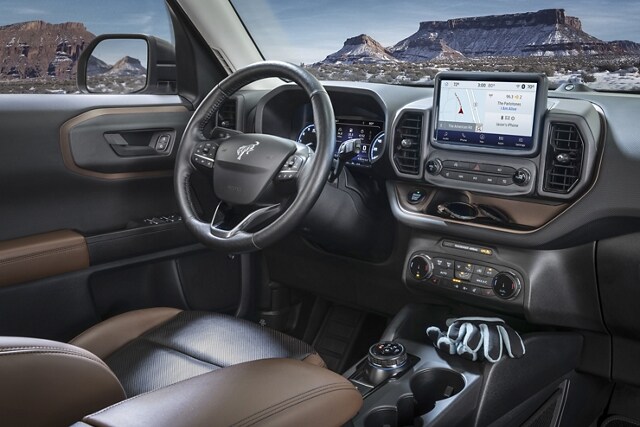Interior shot of the 2023 Ford Bronco® Sport SUV