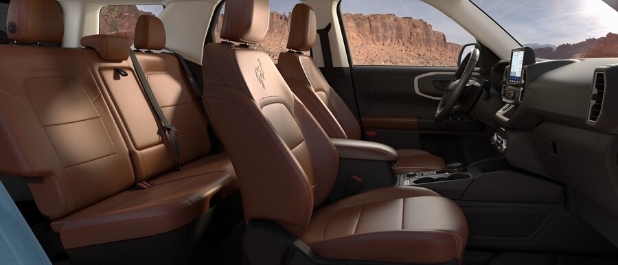 Close-up of the seats in the 2023 Ford Bronco® Sport Heritage Limited model