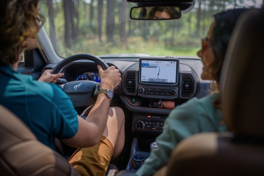 2024 Ford Bronco® Sport SUV with a man and woman sitting inside