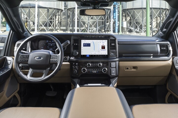 Audio controls on the steering wheel