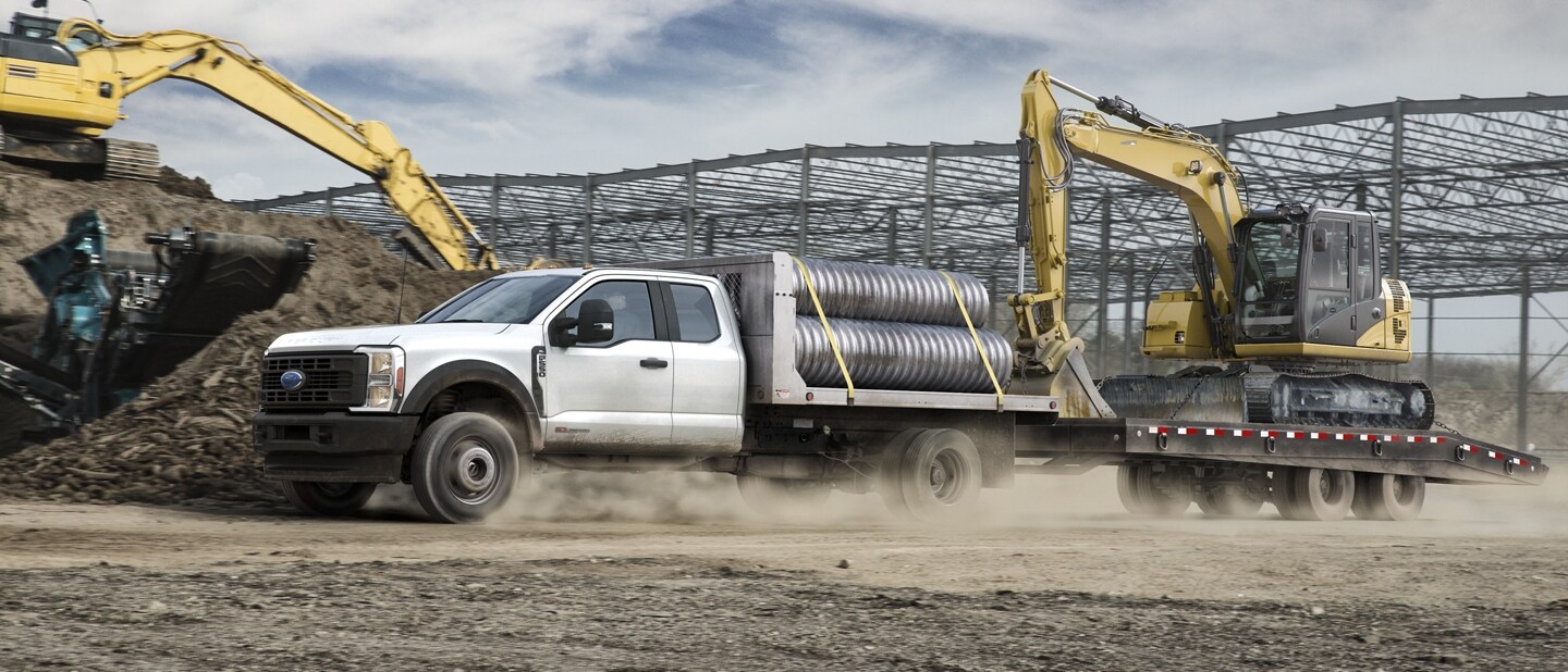 2023 Ford Super Duty® Chassis Cab with upfit towing construction equipment