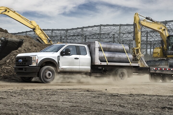 2023 Ford Super Duty® Chassis Cab with upfit towing construction equipment