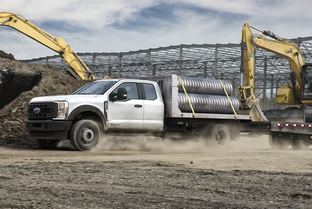 2023 Ford Super Duty® Chassis Cab with upfit towing construction equipment