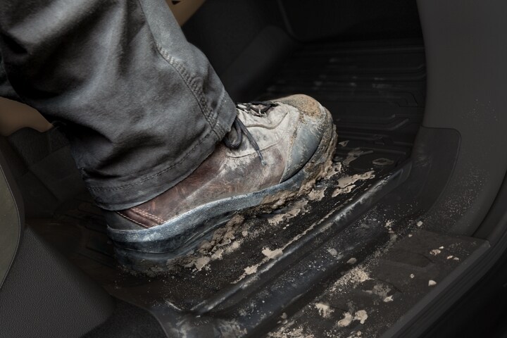 Available all-weather floor mats are shown inside the vehicle