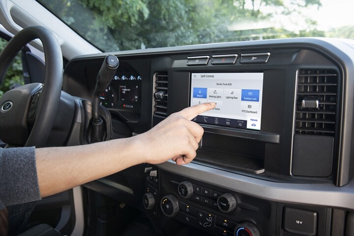 2023 Ford Super Duty® Chassis Cab factory-installed programmable upfitter interface module