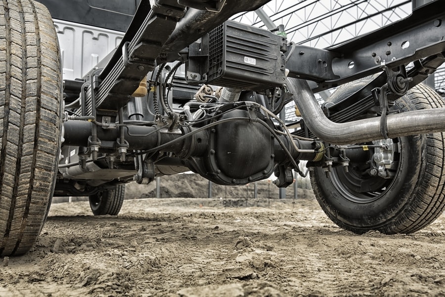 2025 Ford Super Duty® Chassis Cab durable axle suspension brakes driveline and transfer case