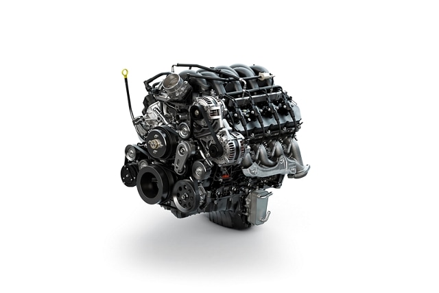 A 2025 Ford Super Duty® 7.3L OHV PFI Gas V8 engine