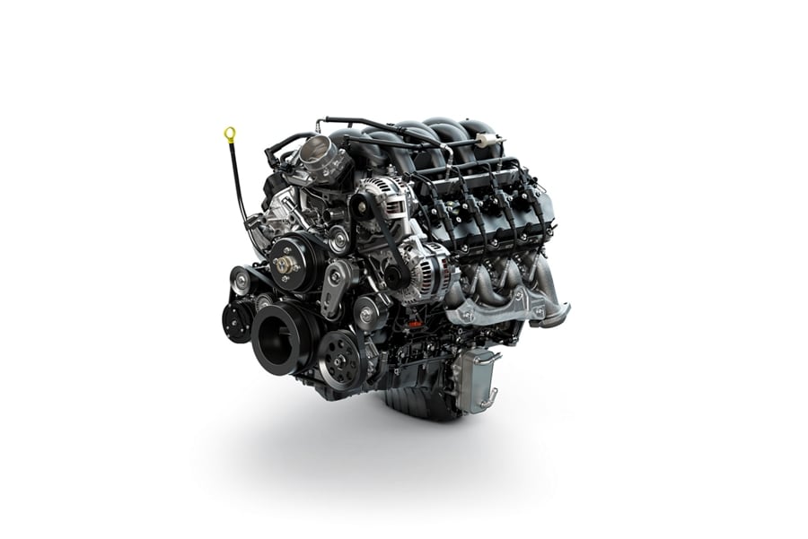 A 2025 Ford Super Duty® 7.3L OHV PFI Gas V8 engine