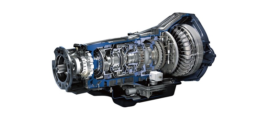 Cutaway view of the Ford TorqShift® 6-speed automatic transmission