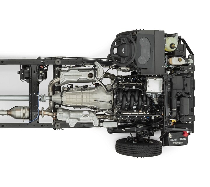 An overview of a 2026 Ford E-Series Stripped Chassis