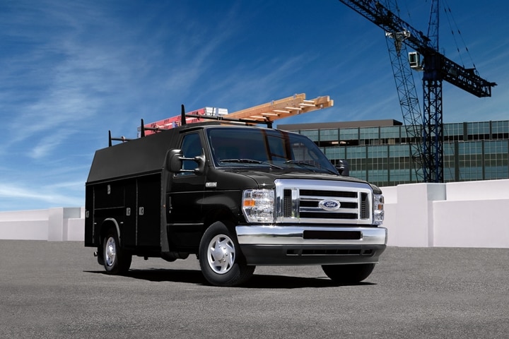 2024 Ford E-Series Cutaway E-450 with Exterior Upgrade Package and Service Utility Van upfit