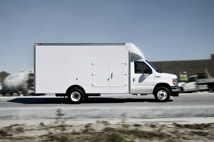 2024 Ford E-Series Dual-rear-wheel Cutaway with contractor’s body upfit