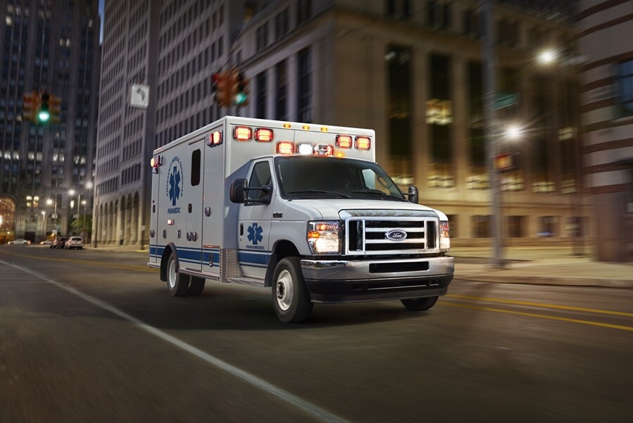 2024 Ford E-Series Cutaway with Type III Ambulance body