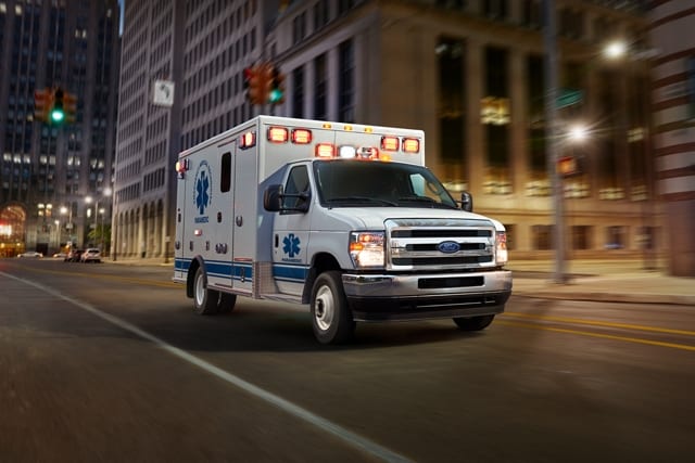 2026 Ford E-Series Cutaway with Type III Ambulance body