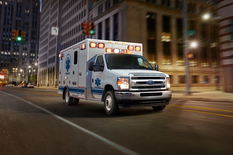 2026 Ford E-Series Cutaway with Type III Ambulance body
