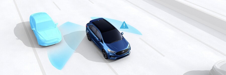 Graphic depicting BLIS® with Cross-Traffic Alert