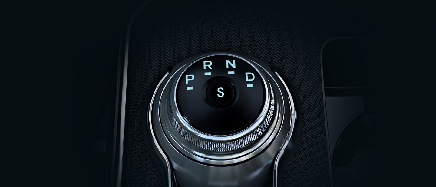 Rotary gear shift of a 2024 Ford Edge® SUV