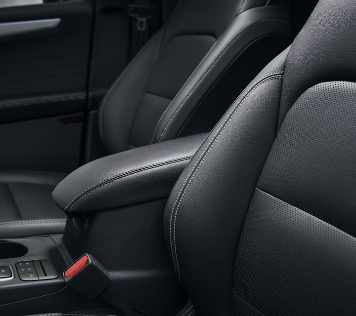 ActiveX™ trimmed seats in Ebony that are standard on the 2022 Ford Escape SEL and Titanium