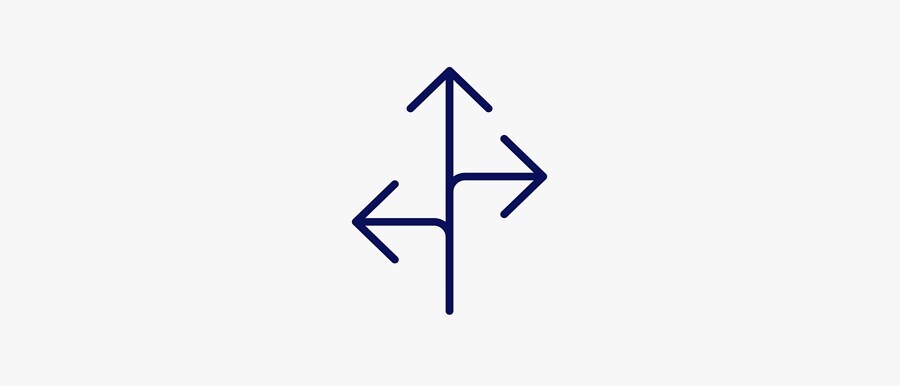 Graphic image of multiple arrows