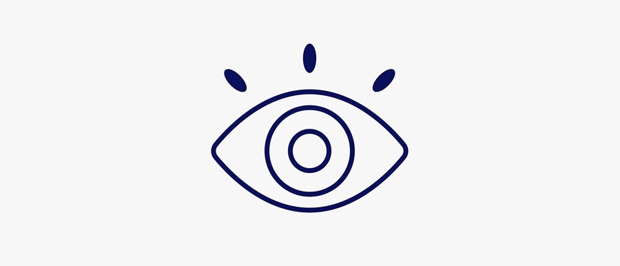 Graphic image of an eyeball