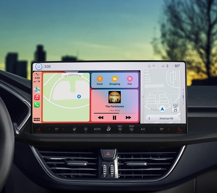 Close-up view of the SYNC® 4 available 13.2" touchscreen
