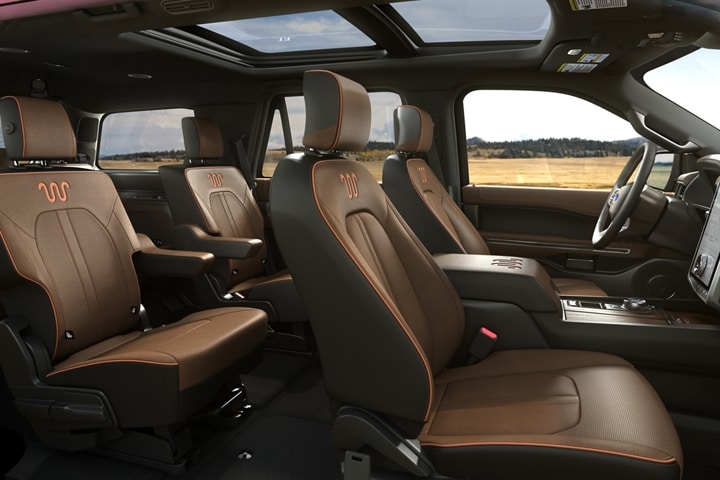 2023 Ford Expedition SUV King Ranch® interior view from the side