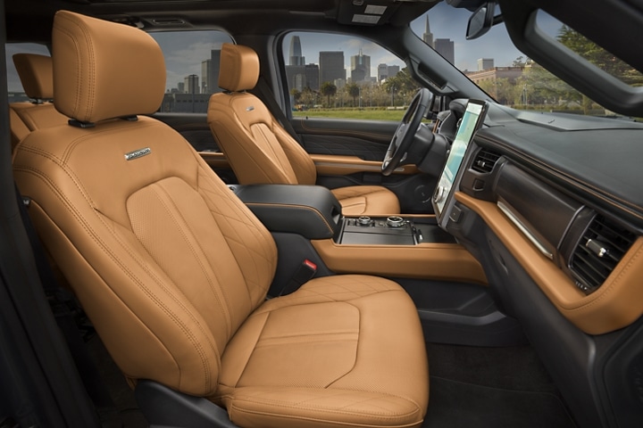 The interior of a 2023 Ford Expedition SUV