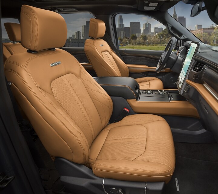 The interior of a 2023 Ford Expedition SUV