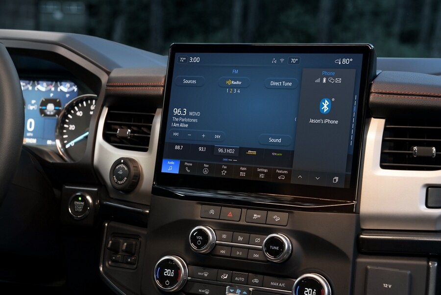 Close-up of 12" LCD Touchscreen