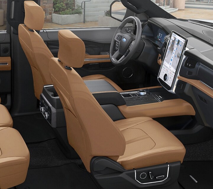Expedition Platinum model interior seats and front dashboard