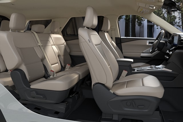 2023 Ford Explorer® model side view showing seven-passenger seating