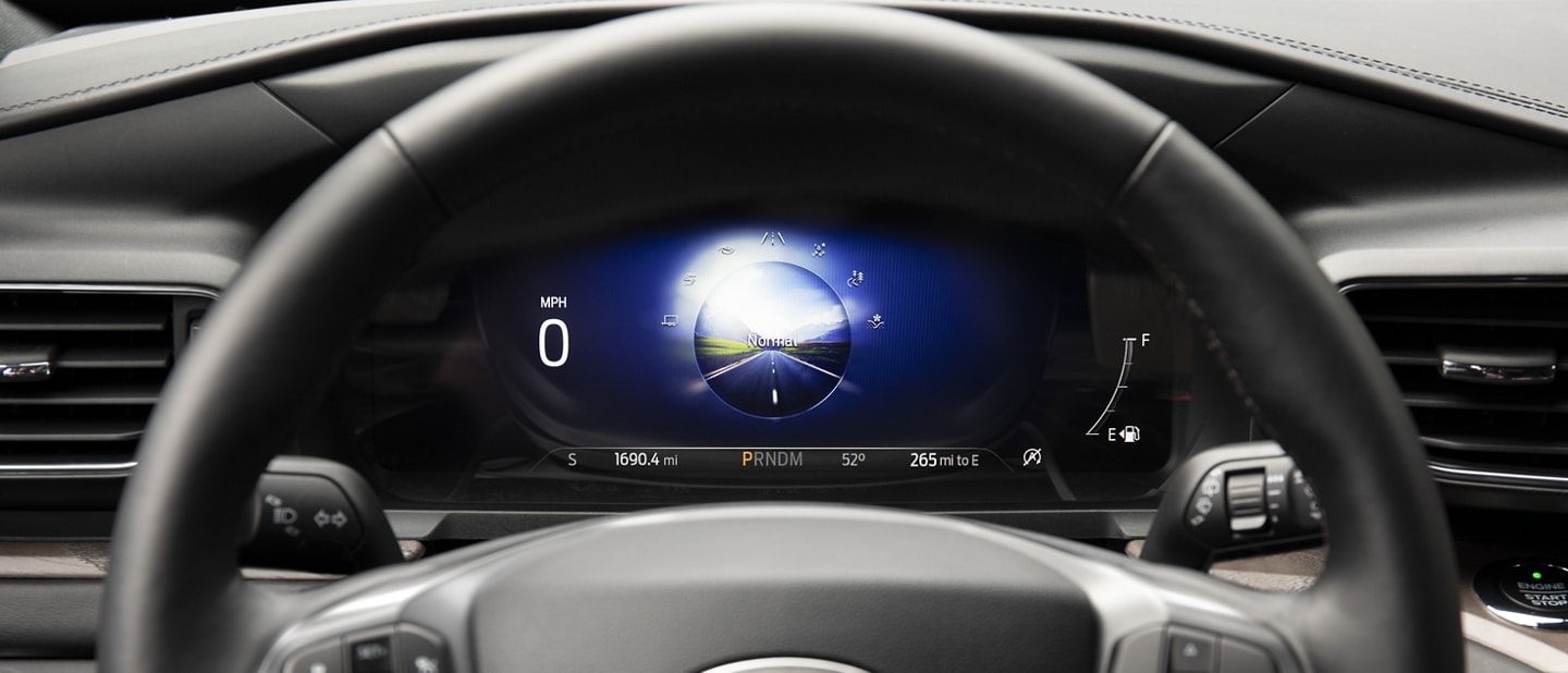 2023 Ford Explorer® SUV instrument cluster showing Normal drive mode