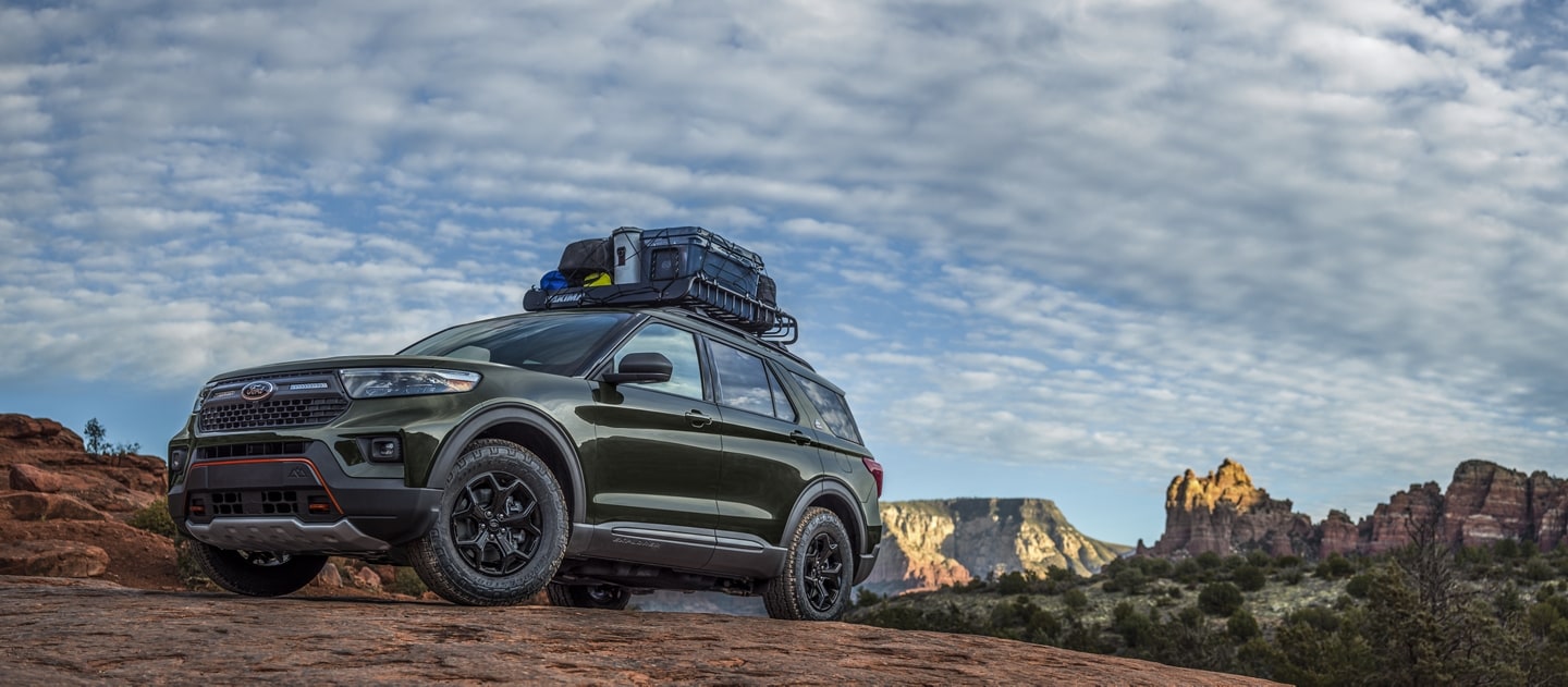 2024 Ford Explorer® Timberline® SUV parked in a desert