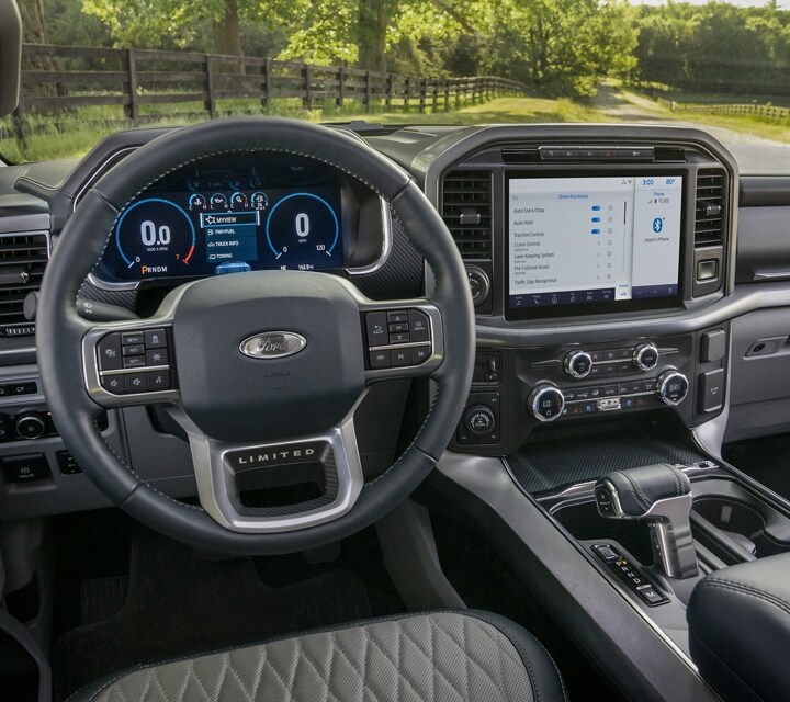Interior of the 2023 Ford F-150® Limited