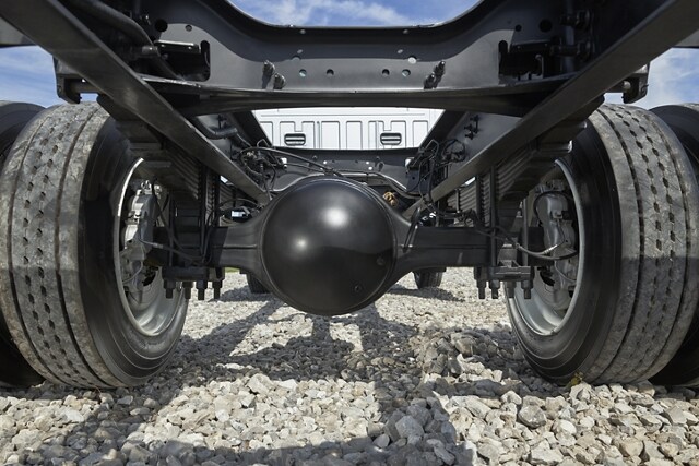 Close-up of 2023 Ford medium duty Dana Rear Axle