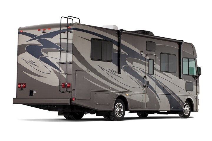 Class A Motorhome on 2024 Ford F-53 on a white background