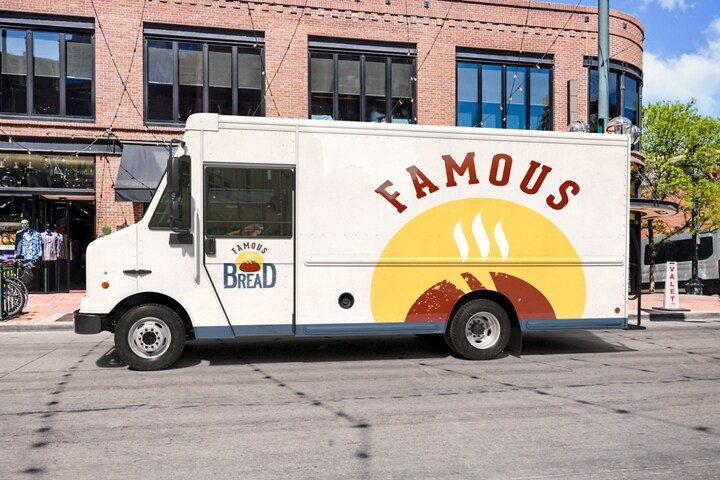 2024 Ford F-59 Stripped Chassis with walk-in delivery van body and bakery delivery design