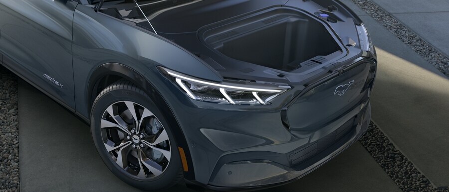 Open frunk of the 2023 Ford Mustang Mach-E®