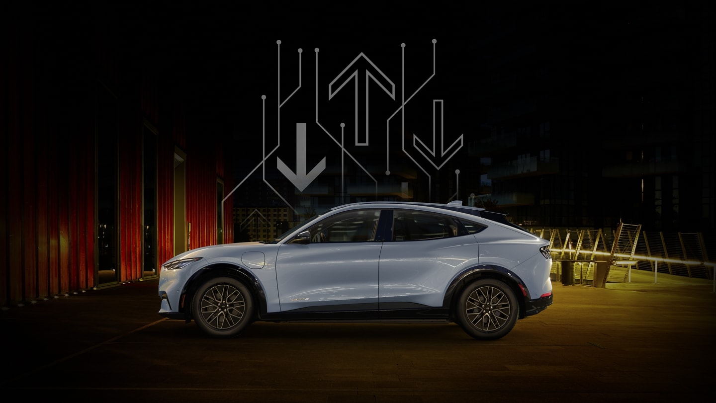 The 2024 Ford Mustang Mach-E® sitting in profile