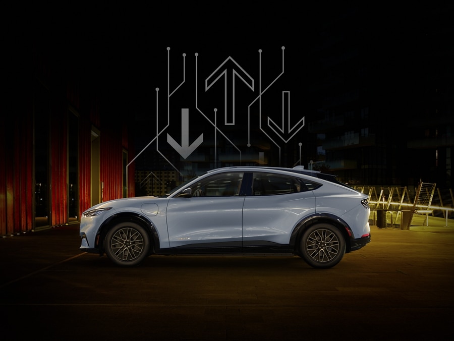 2024 Ford Mustang Mach-E® shown in profile and parked