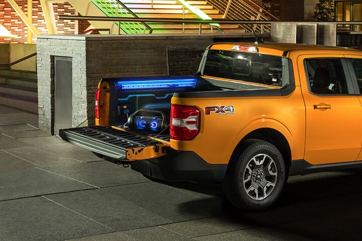 2023 Ford Maverick® truck parked outside a brick building