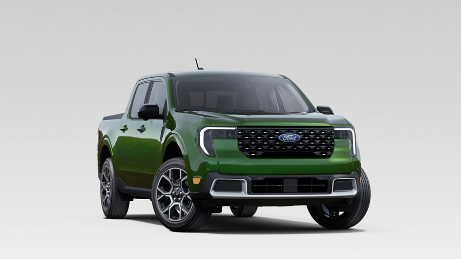 A green 2025 Ford Maverick® LARIAT® pickup